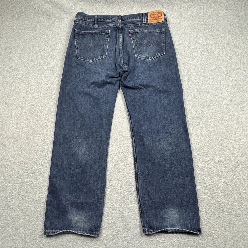Levi's 505 Jeans Mens 38x30 Classic Straight Fit Cotton Denim Casual Basic‎ Work